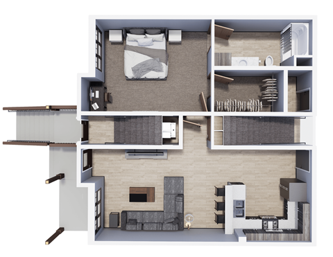 1 Bedroom Townhome | Archway Residences